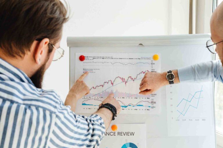business growth chart presentation